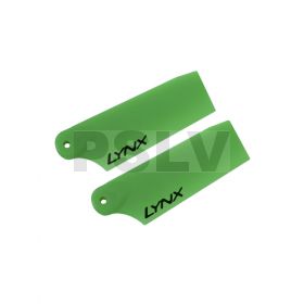 LX60292 Lynx Heli Innovations Plastic Tail Blade 29mm Green Neon 130X  
